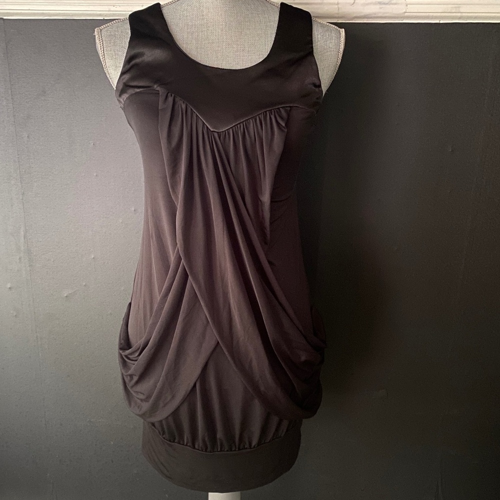 CHARLOTTE RUSSE Black Sleeveless Bubble Dress Size Medium